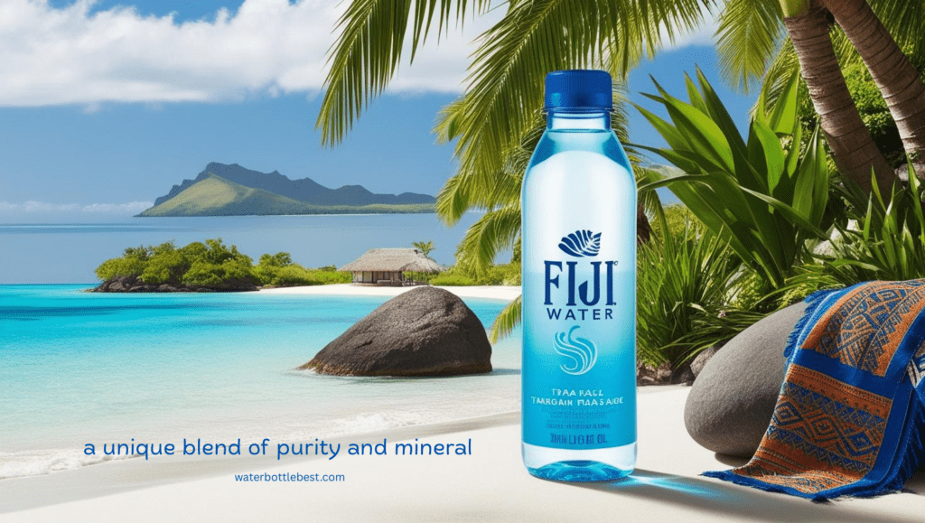 Fiji water bottle, a unique blend of purity and mineral