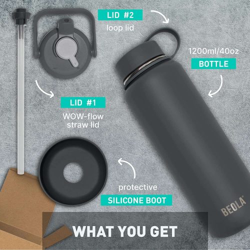 BEOLA Reusable water Bottle BEOLA Reusable water Bottle, What you get